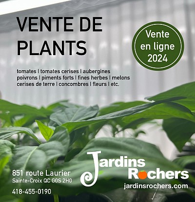 Visuel vente de plants JardinsRochers