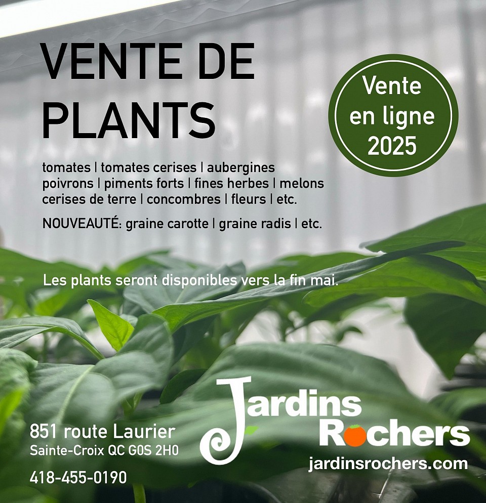 Visuel vente de plants 2025